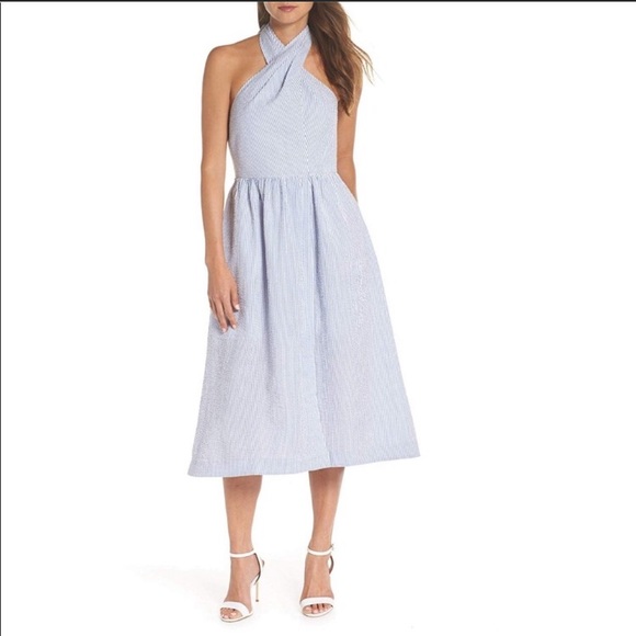 J. Crew Dresses & Skirts - NWT J. Crew Blue Seersucker Dress sz 12